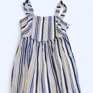 Altar'd State Blue and White Striped Mini Dress